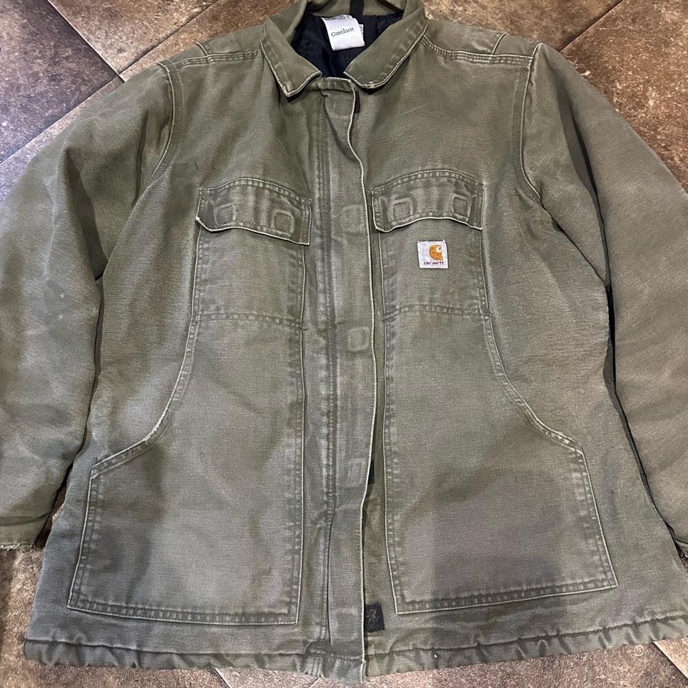 Women’s green Carharrt Coat